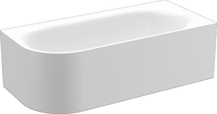 Bette Space-saving bath Lux Oval V Silhouette 85 x 185 cm white smooth 3436 (177 l, 185 cm, 85 cm)