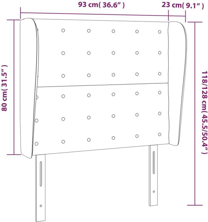 Actual product image VidaXL Zain (93 x 23 x 128 cm)