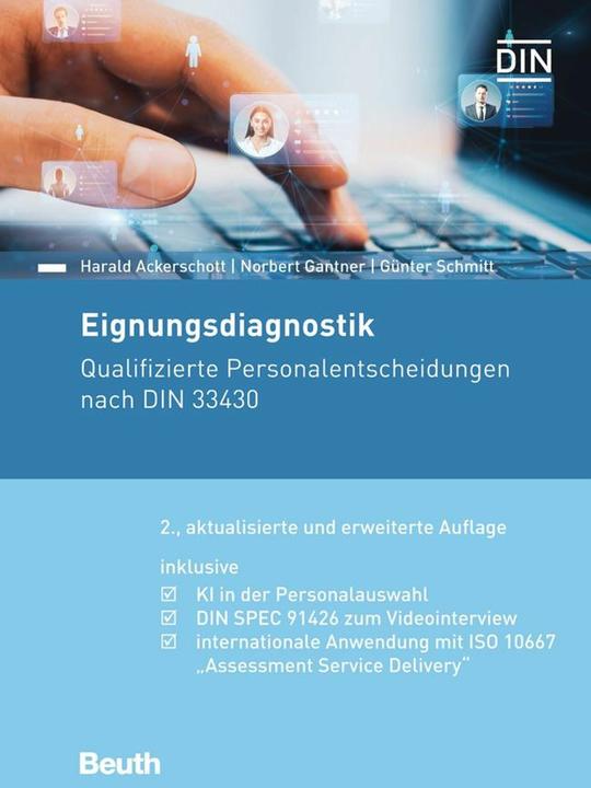 Produktbild Eignungsdiagnostik (Deutsch, Harald Ackerschott, Günter Schmitt, Norbert S. Gantner, DIN e.V., 2023)