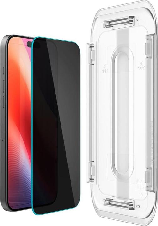Immagine prodotto Spigen Glas.Tr "Ez Fit" 2-Pack per iPhone 16 Pro Max 6,3" privacy (2 Pezzo/i, Apple iPhone 16 Pro Max)