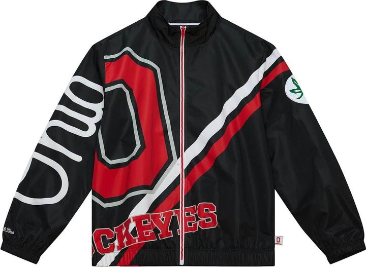 Mitchell & Ness M&N Exploded Logo Warm Up Jacke NCAA Ohio State - XL (XL)