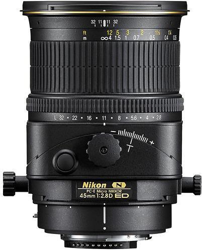 Actual product image Nikon PC-E Nikkor 45mm f/2.8D ED Tilt-Shift (Nikon F, full size)