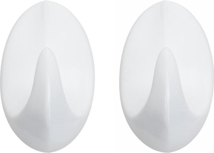Produktbild Diaqua Haken oval weiss 2St 5.1x4.3cm