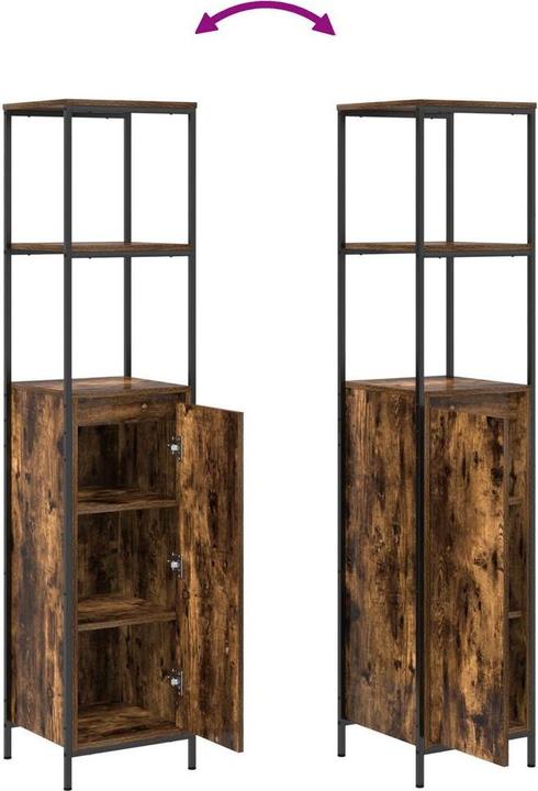 Image du produit VidaXL Ensemble de meubles de salle de bain 3 pièces en bois composite chêne fumé