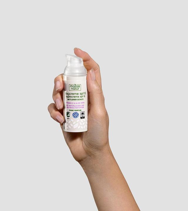 Actual product image Matas Nature Day Cream SPF15 with Organic Aloe Vera and Vitamin E (50 ml, Day cream, SPF 15)