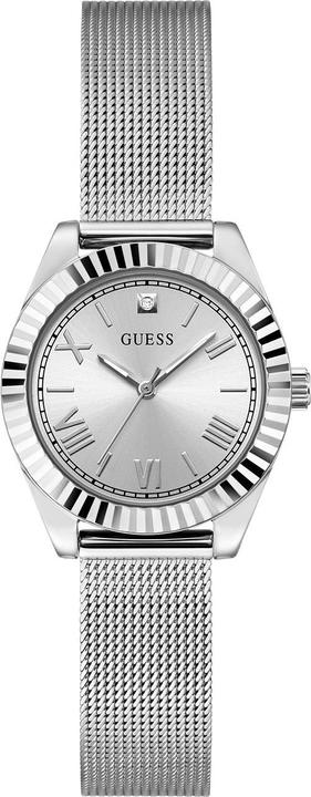 Actual product image Guess - Ladies Silver Tone Analog Watch with diamond GW0842L1