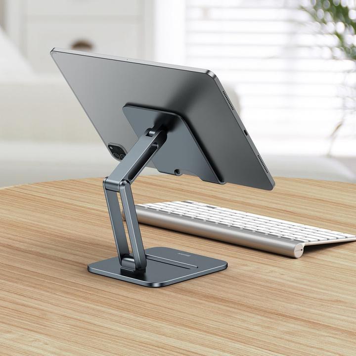 Actual product image Baseus Desktop Biaxial Foldable Metal Stand (for Tablets) Grey