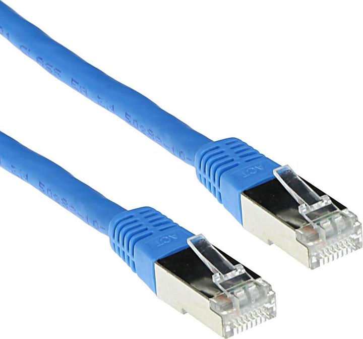 Produktbild Blue 5 meter LSZH SFTP CAT6A patch cable with RJ45 connectors. Cat6a s/ftp lszh blue 5.00m (S/FTP, CAT6a, 5 m)