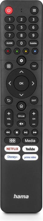 Produktbild Hama Universal-Fernbedienung für Hisense TVs, IR, lernfähig, mit 4 App-Tasten (Universal Fernbedienung, Infrarot)