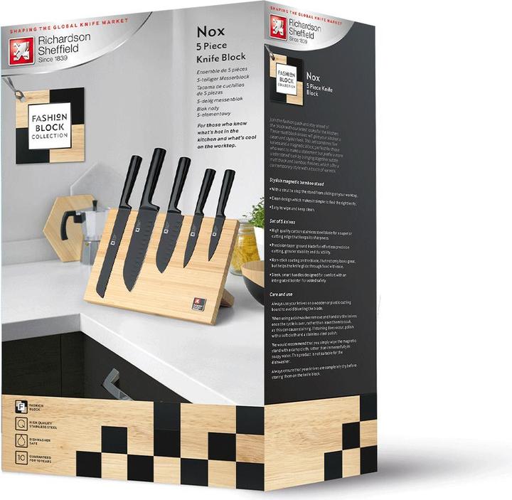Actual product image Richardson Sheffield Knife block NOX