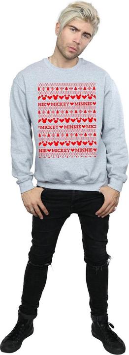 Image du produit Disney - Sweat MICKEY AND MINNIE CHRISTMAS FAIR ISLE - Homme (M)