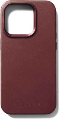 Mujjo Full Leather, iPhone 15 Pro - Case, Burgundy (Apple iPhone 15 Pro)