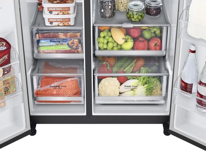 Immagine prodotto LG GSXB90MCDE Side-by-Side con dispenser InstaView Door-in-Door per ghiaccio, ghiaccio tritato e acqua (635 l)