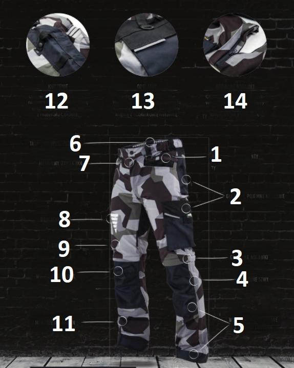 Image du produit Stalco Pantalon stretch camo, Camo amovible Xl Powe (L)