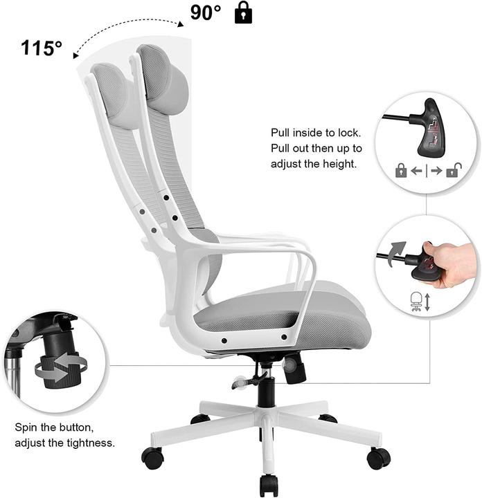 Immagine prodotto Melokea Sedia da ufficio ergonomica