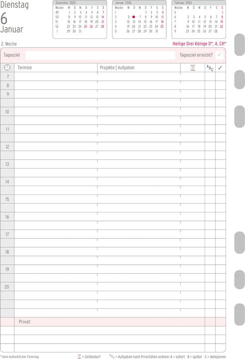 Image du produit Chronoplan Tagesplan (A5, Allemand)