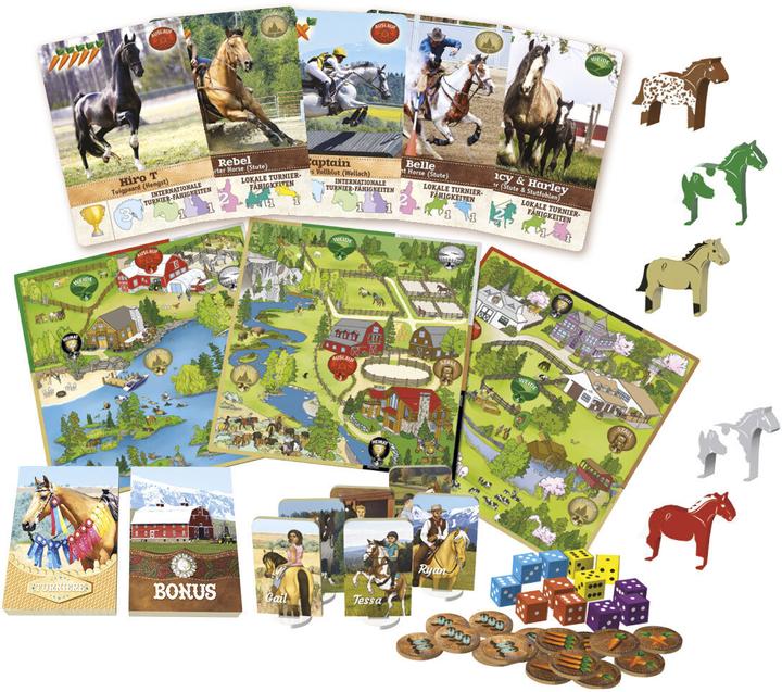 Productafbeelding Spielefaible SPF32068 - Fantasy Ranch: A Horse Farm Game - Bordspel, 2-4 spelers, 12 jaar (EN editie) (Duits)