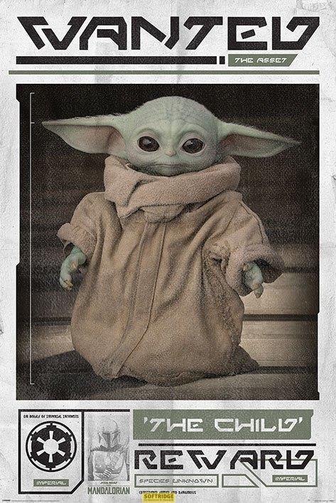 Pyramid STAR WARS - The Mandalorian - Poster 61X91 - Wanted the Child (61 x 91 cm)