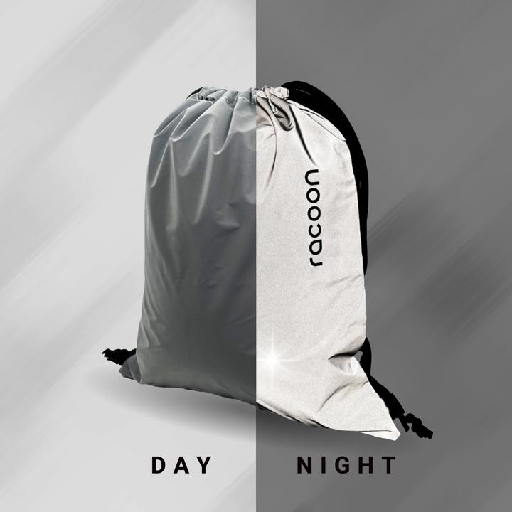 Immagine prodotto Racoon Borsa sportiva argento (riflettente, omologata TCS) (15 l)