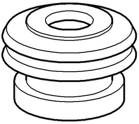 Actual product image Grohe Urinal connector f 37044 Contents 5 pieces