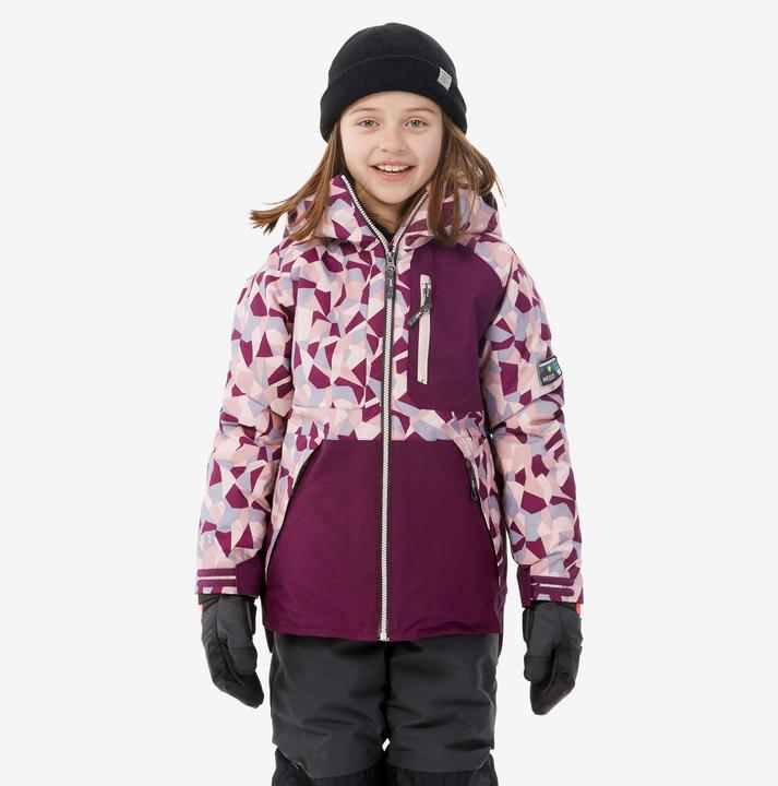 Produktbild Wedze Snowboardjacke Kinder - SNB 500 Camouflage lila (128)