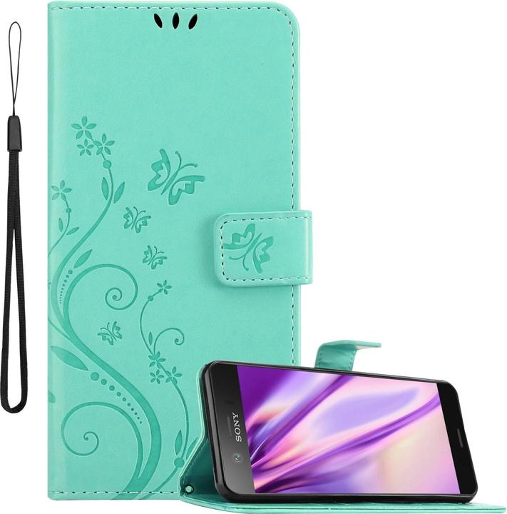Actual product image Cadorabo Flower Book Case for Sony Xperia XZ1 COMPACT (Sony Xperia XZ1 Compact)