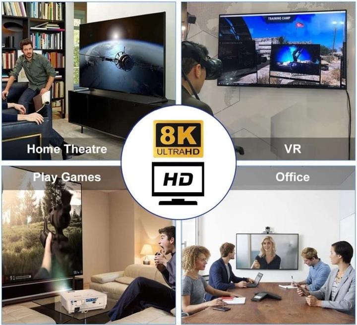 Produktbild PowerGuard Mini HDMI auf HDMI 2.1 90-Grad Winkel Left Adapter (Mini HDMI)