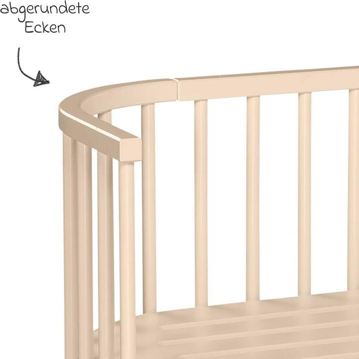Actual product image Tobi babybay beige lacquered extra ventilated