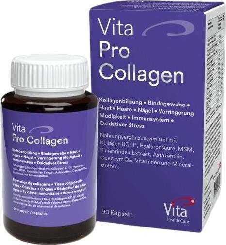 Produktbild Vita PRO Kollagen MSM Kiefernrinde OPC Astaxanthin und mehr (90 Stück, Kapseln, 313 g)