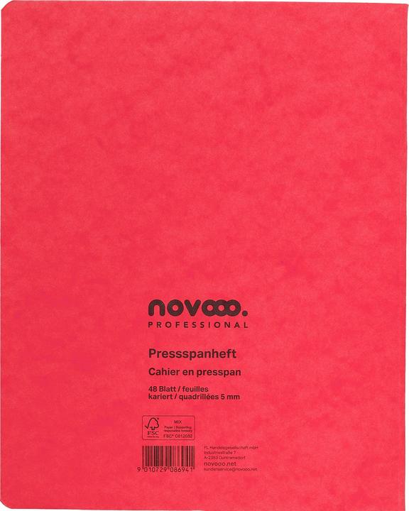 Actual product image Novooo Pressspanheft (175 x 220 mm, Checked)