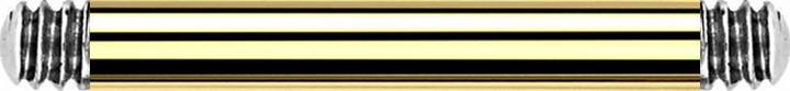 Actual product image Star Piercing Gold-plated barbell rod (without brass, Titanium G23)