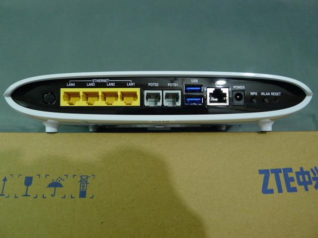 Actual product image ZTE ZXA10 F660 GPON ONT (4GE+2POTS+WIFI+USB,SC/APC) ( ZXA10 F660 4GE SC/APC)
