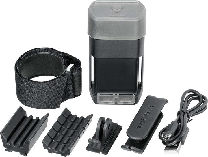 Immagine prodotto Topeak Mobile Powerpack 6000 Batteria a doppia porta 6.0Ah agli ioni di litio, incluso supporto in velcro (GoPro)