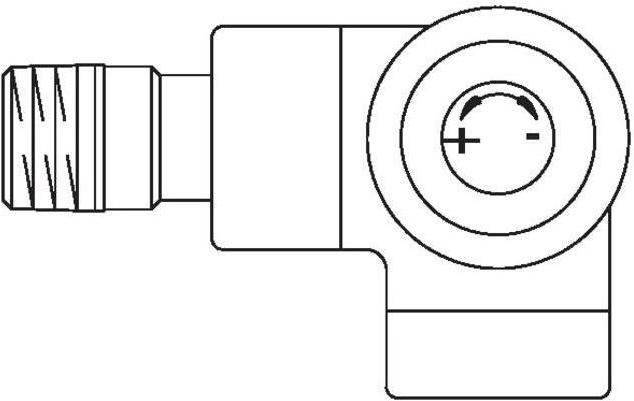 Immagine prodotto Oventrop Valvola termostatica OV serie E ad angolo retto DN 15 1/2inch PN 10 antracite