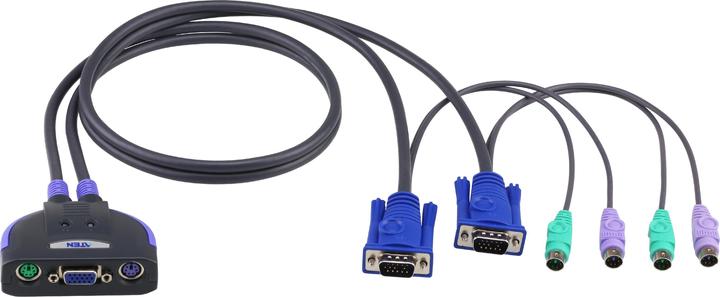 Actual product image Aten CS62S 2-Port PS/2 KVM Switch