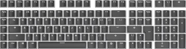 Produktbild Urage Doubleshot PBT Pudding Tastenkappen-Set, US/UK