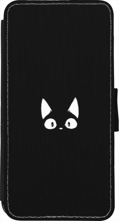 Produktbild PhoneLook Hülle Wallet schwarz Funny cat on black (Apple iPhone 7)
