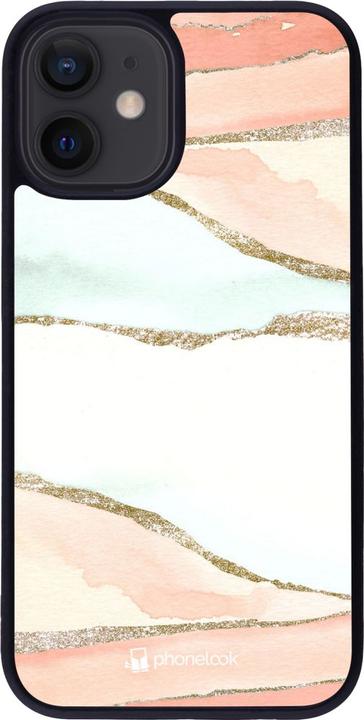 Produktbild PhoneLook Hülle Silikon schwarz Shimmering Orange (Apple iPhone 12 mini)