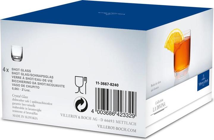 Actual product image Villeroy & Boch Schnapsglas (0.40 dl, 4 x, Shot glass)