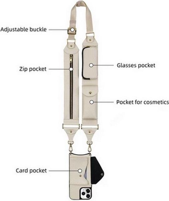 Image du produit Mu Prime SK104 Series Étui en cuir véritable & sangle de sac à bandoulière