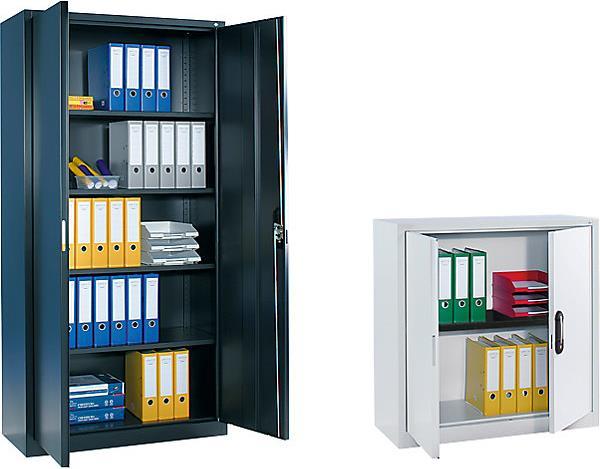C+P Stahlschrank mit Flügeltüren (100 x 42 x 198 cm)