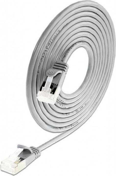 Wirewin Slim patch cable: U/FTP, 3.0m, grey (U/FTP, CAT6a, 3 m)