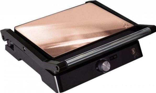 Image du produit BerlingerHaus BH9135 Gril électrique avec plaque de cuisson à huile Metallic Line Rose Gold E