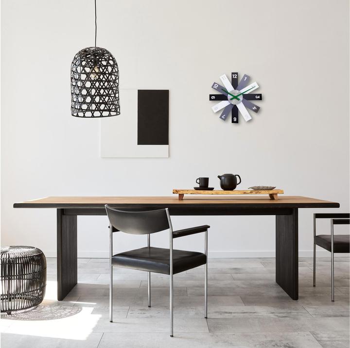 Produktbild Nextime Wanduhr Plexi Ø 40 cm, Grau/Schwarz/Weiss (40 cm)