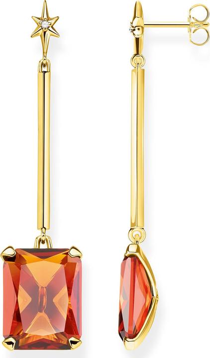 Image du produit Thomas Sabo Boucles d'oreilles Pierre orange avec étoile (Argent 925)