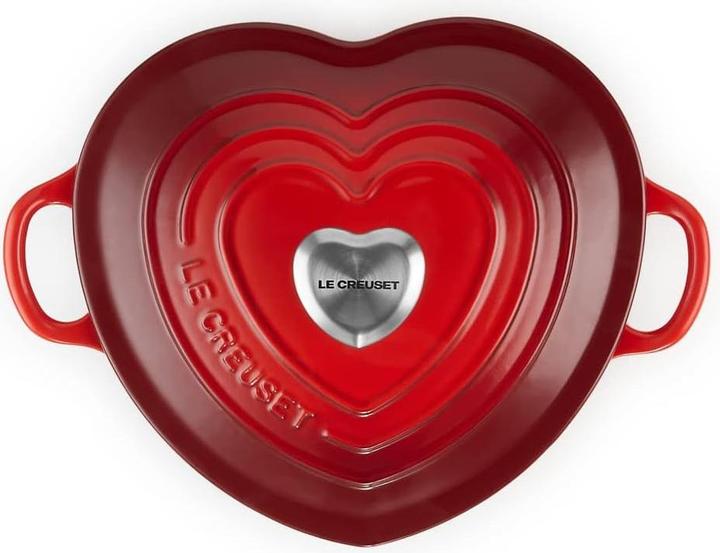 Immagine prodotto Le Creuset Tostapane a cuore con pulsante a cuore (20 cm, Pirofila + casseruola, Ghisa)