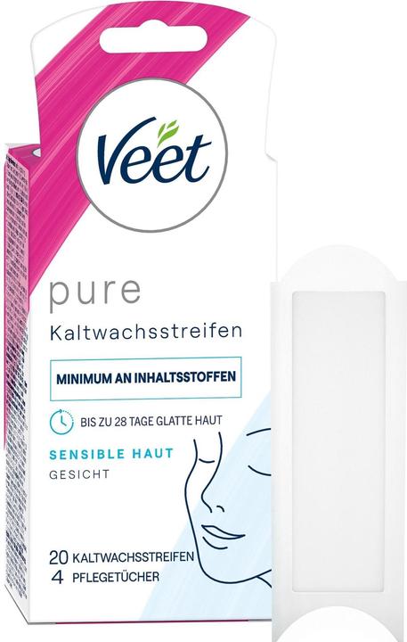 Immagine prodotto Veet La cera fredda spoglia la pelle sensibile del viso (20 x, 29 g)