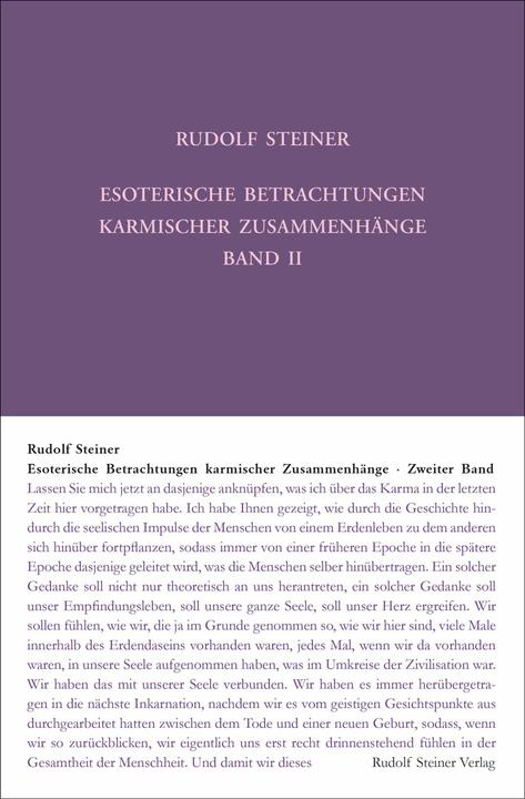 Image du produit Esoterische Betrachtungen karmischer Zusammenhänge (Allemand, Rudolf Steiner, Gestion de la succession de Rudolf Steiner, 2024)