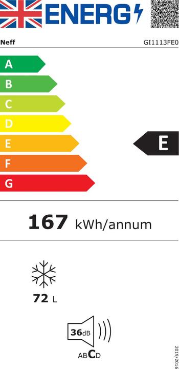 Energie-Label Neff GI1113FE0 (Einbau, 72 l)