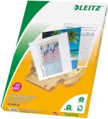Image du produit Leitz Feuilles de plastification à chaud A3 (A3, 100 pièce(s), 125 µm)